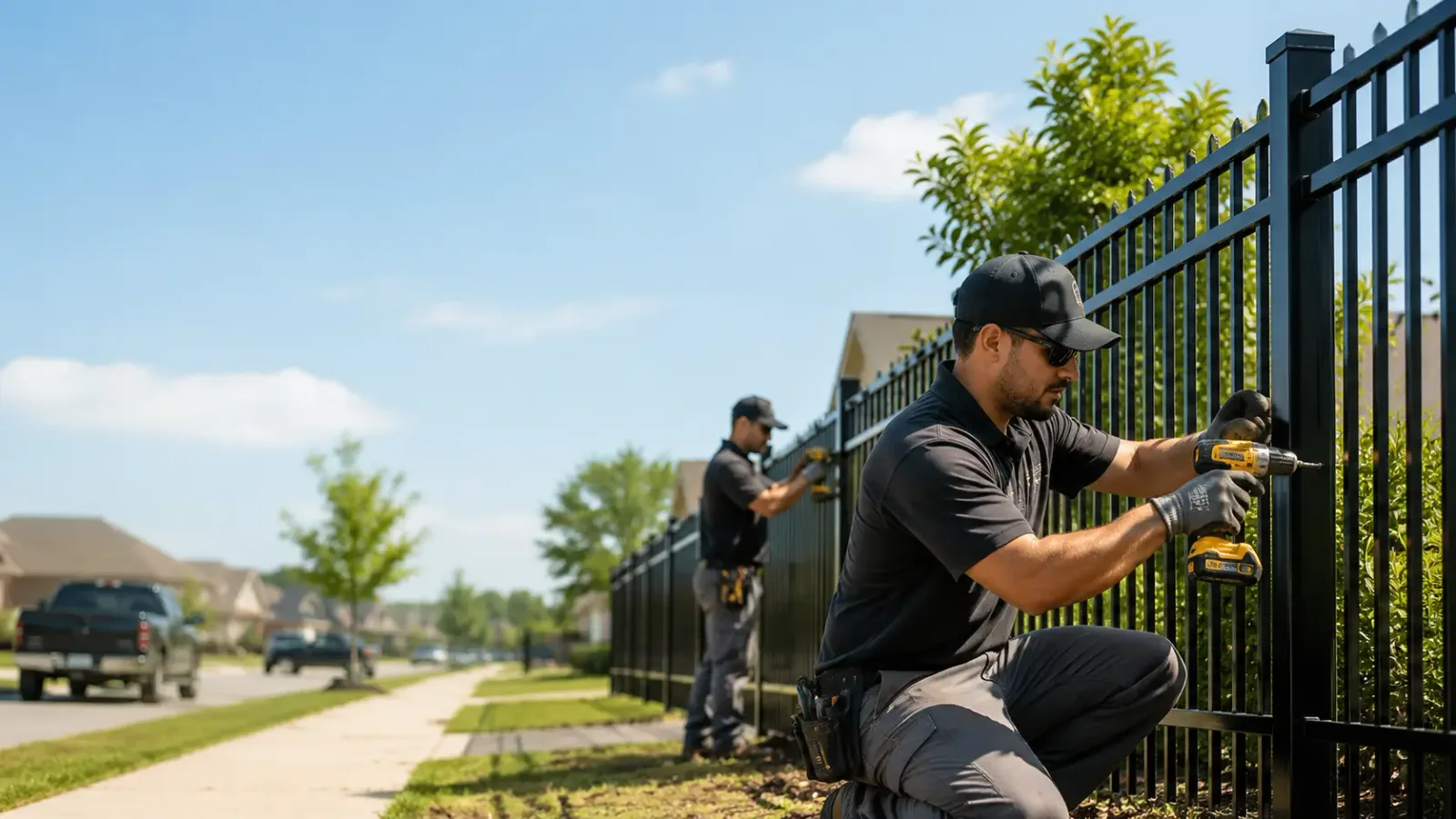 Metal Fence Installation in Walton, IN
